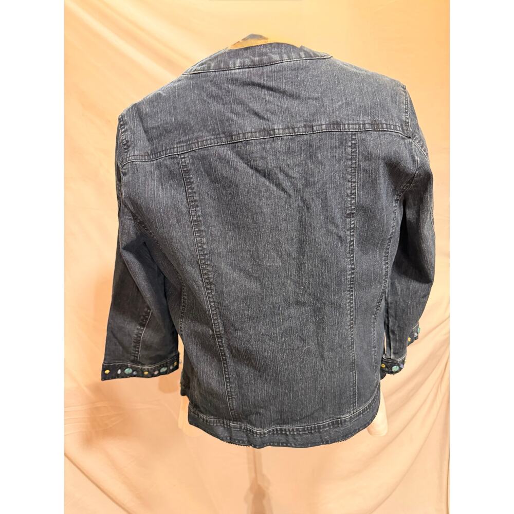 Denim butterfly applique jacket - Picture 8 of 8